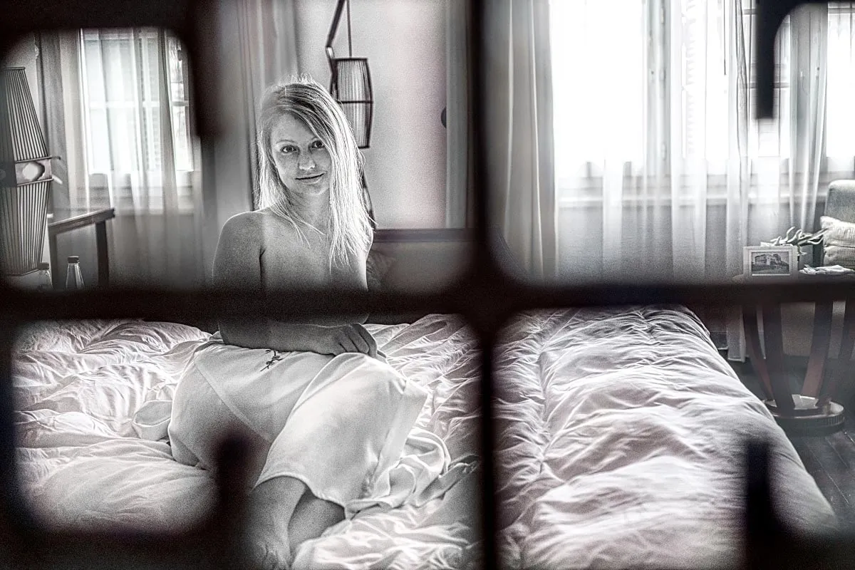 woman in bed