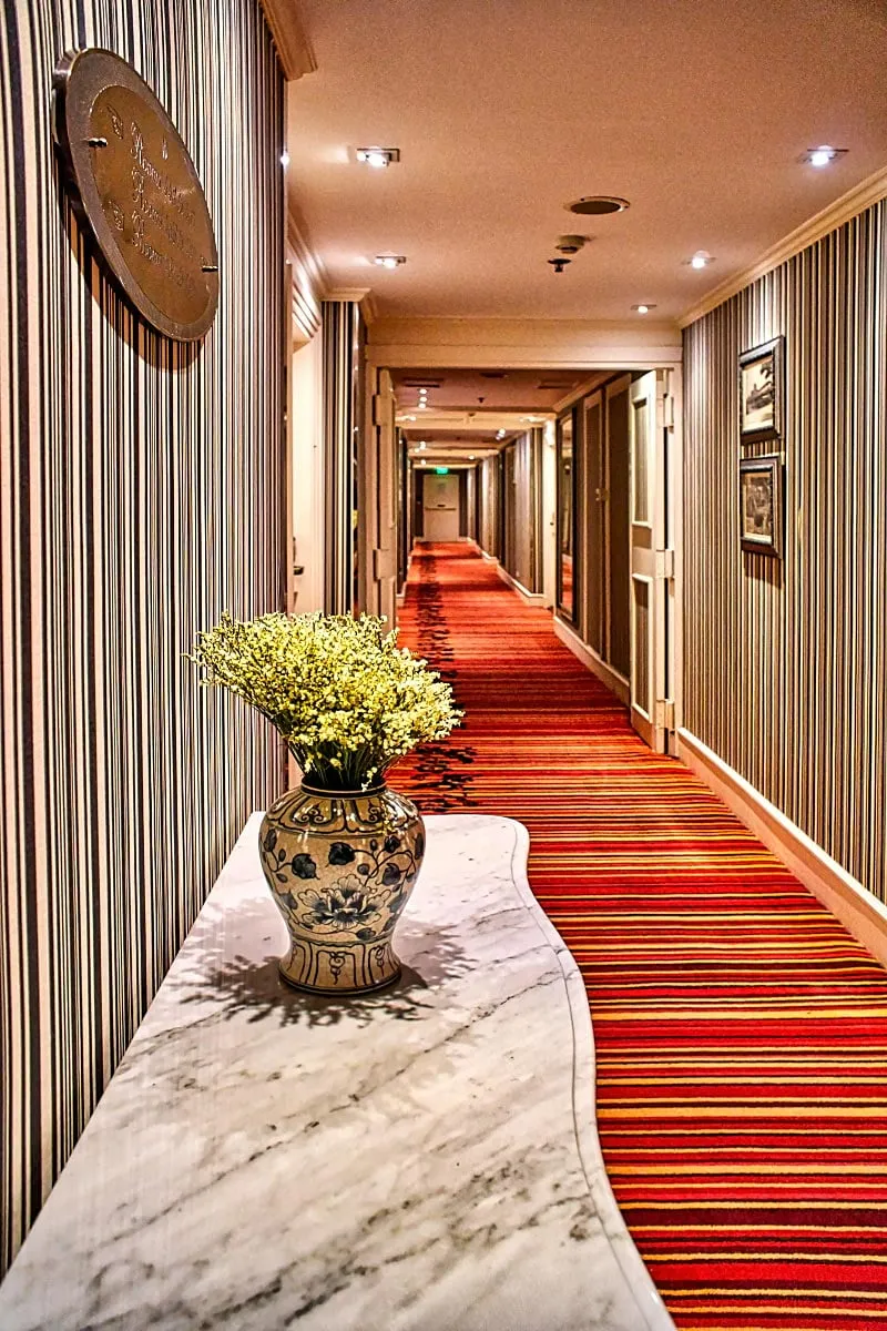 modern hotel hallway