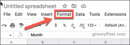 google-sheets-format-menu