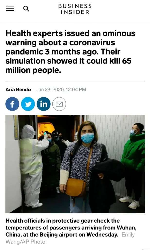 Biz Insider - 23rd Jan 20 simulation show Cvirus can kill up to 65mil.jpg