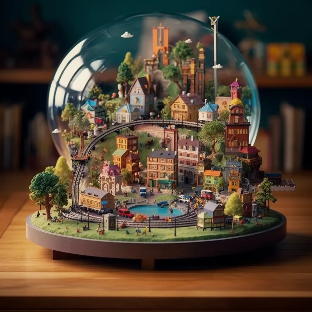 UruKai_A_mini_world_with_village_train_and_Disneyworld_figures__7a750bea-5c49-4310-a207-2c3b6404c9be.png