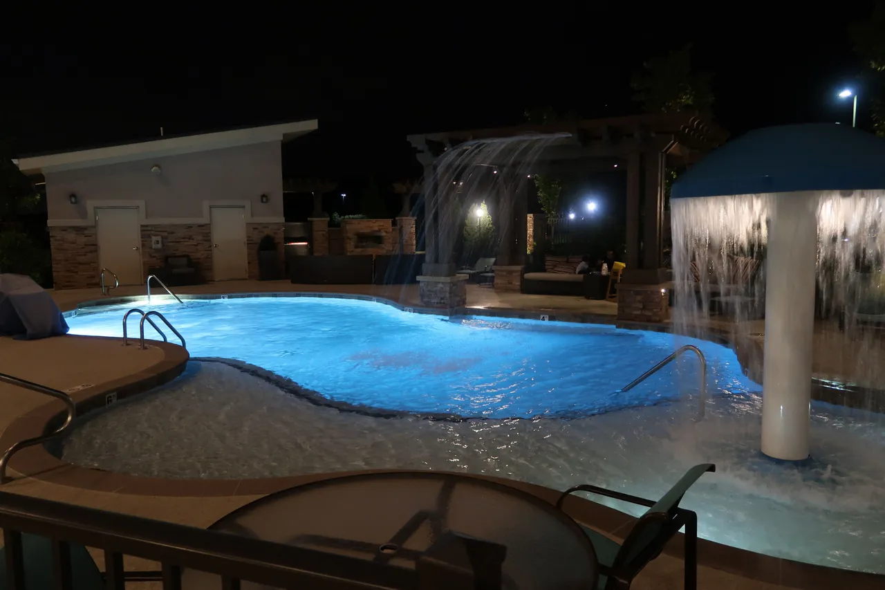 Pool at night Residence Inn Marriott in Nashville SE:Murfreesboro, Tennessee!.JPG