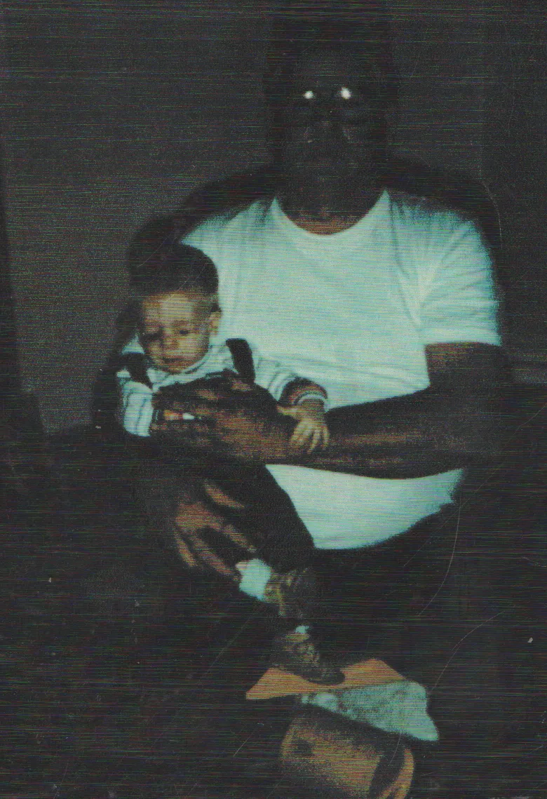 1982 apx - Walt Atkins, baby Rick Arnold.png