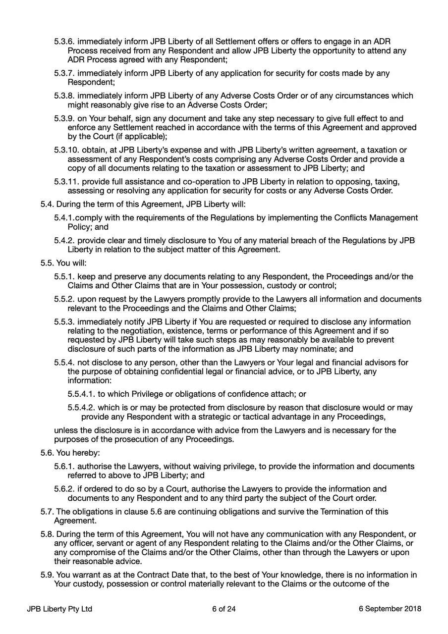 JPB Liberty Web 3.0 Litigation Funding Agreement Ver 1.12 6.jpeg