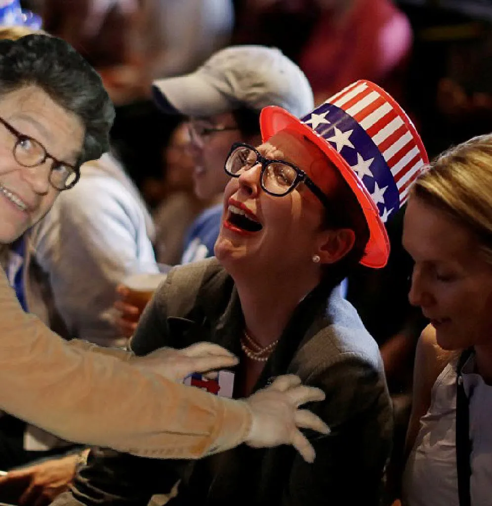 al franken hillary voter crying election grope.jpg