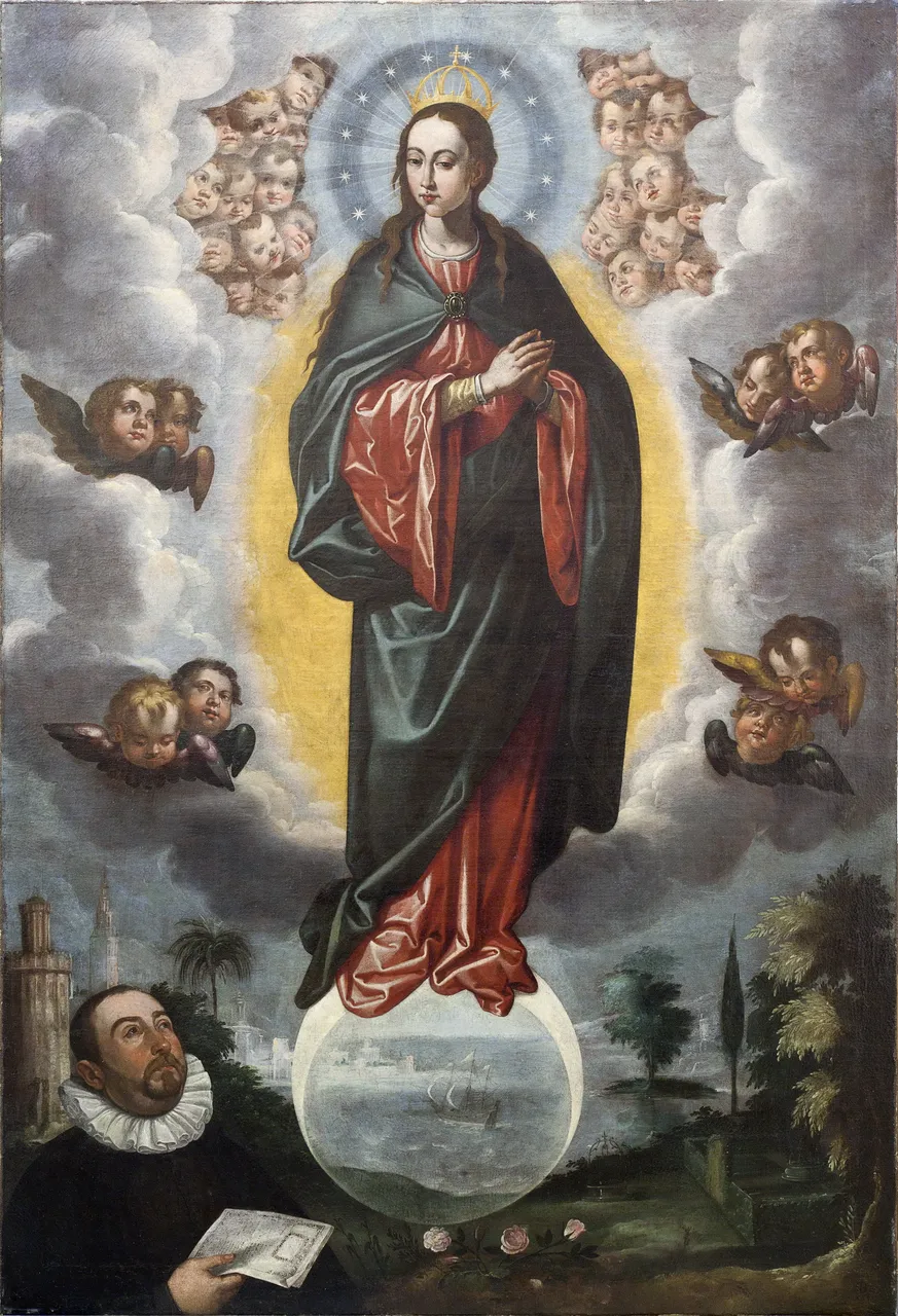 Inmaculada con Miguel del Cid by Francisco Pacheco