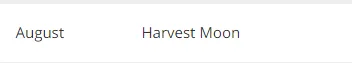 Chinese Ful Harvest Moon