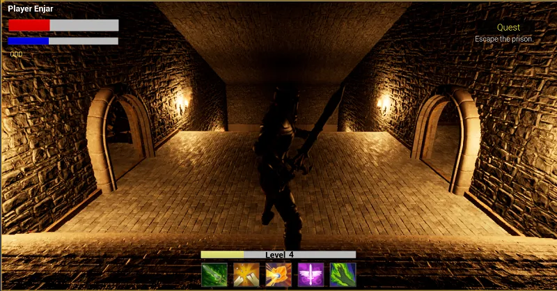 Starting area with lighting done.png