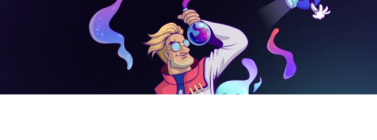The cartoon professor that Osmosis (OSMO) uses as their mascot.