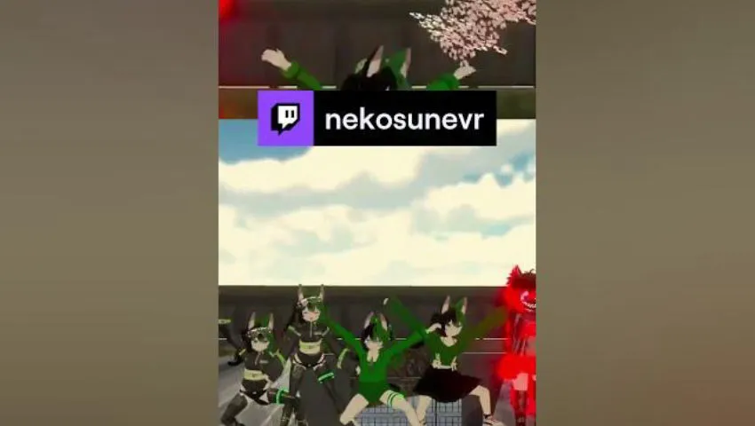 wild neko is twerking | nekosunevr on #twitch #shorts  #vrchat #gamingchannel