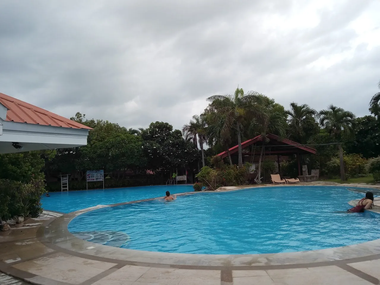 poolside area