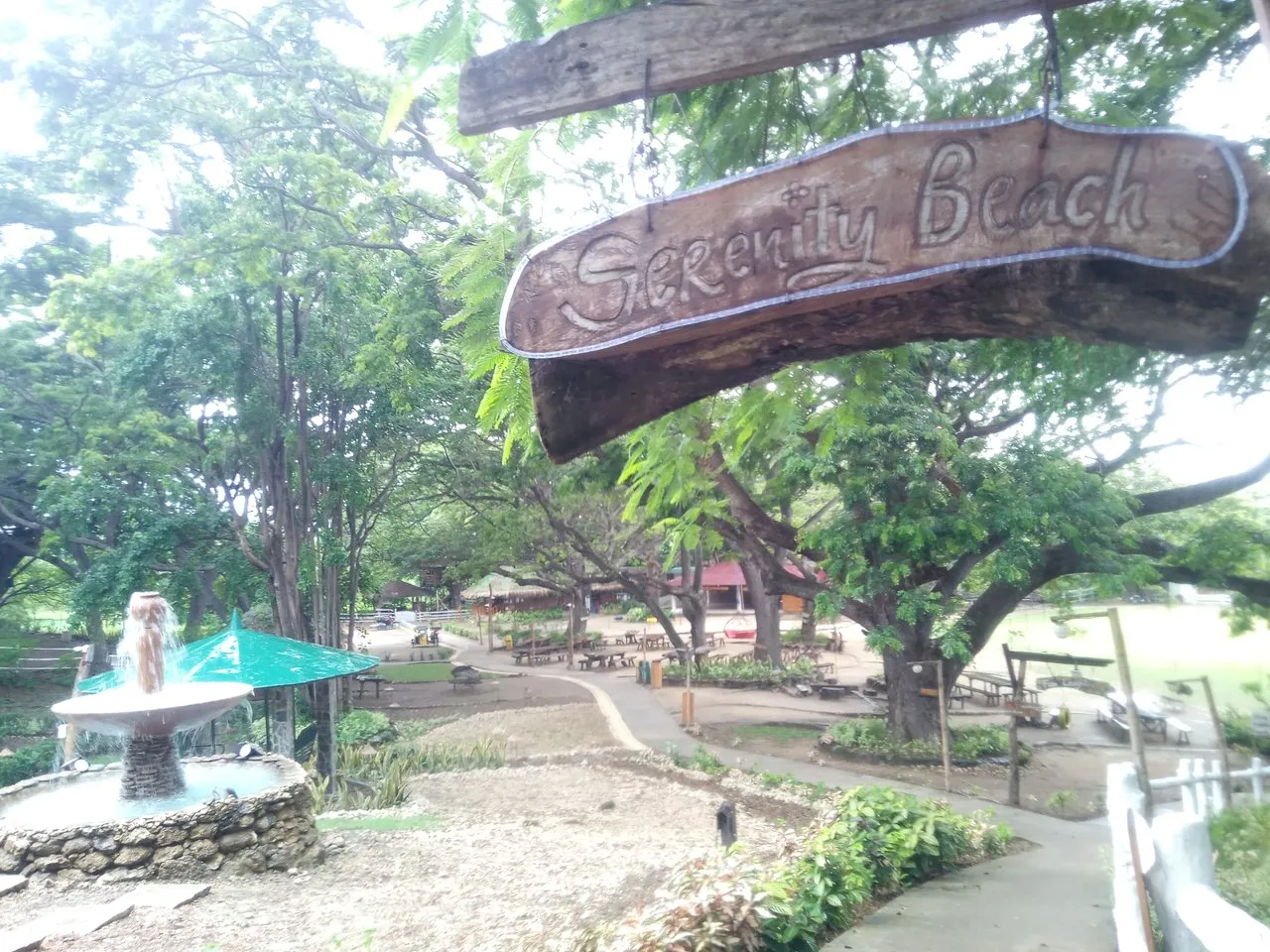 exploring another area of the resort to find Serenity Beach