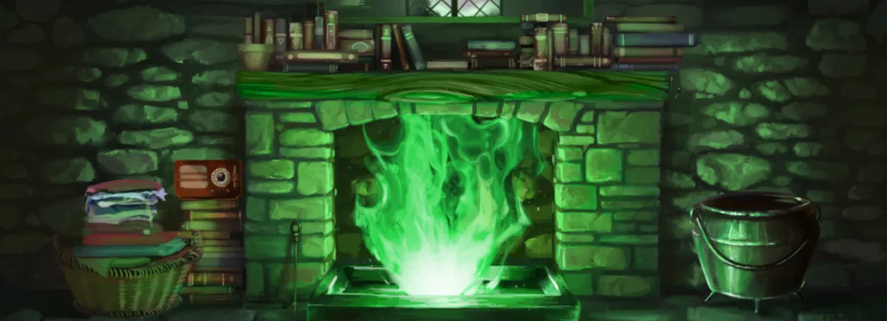 Flohpulver Kamin by https://www.pottermore.com