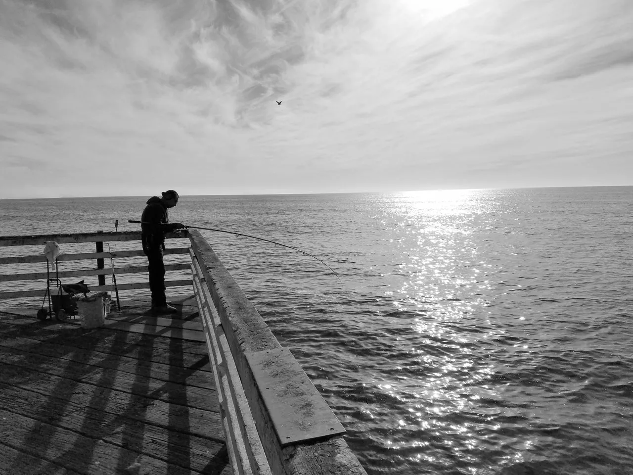 Fisherman at Pismo Beach Pier