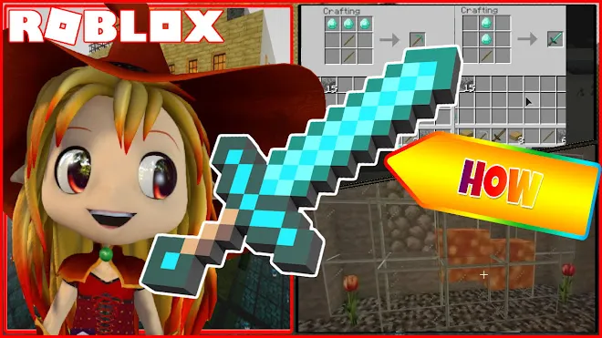 Roblox Minecraft Mineverse Mineblox Bloxcraft Build Gameplay! Tutorial on crafting Most Items!