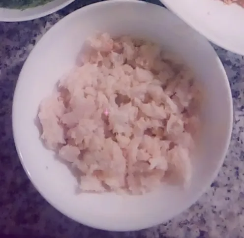 chopped crabs in a bowl