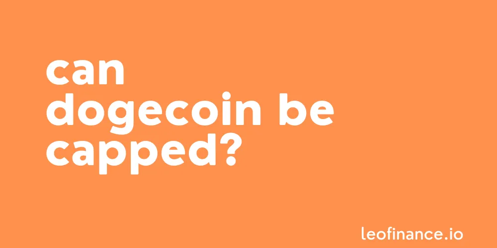 Banner for can Dogecoin be capped