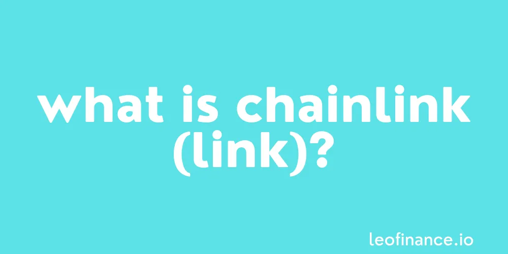 What is Chainlink crypto (LINK)?