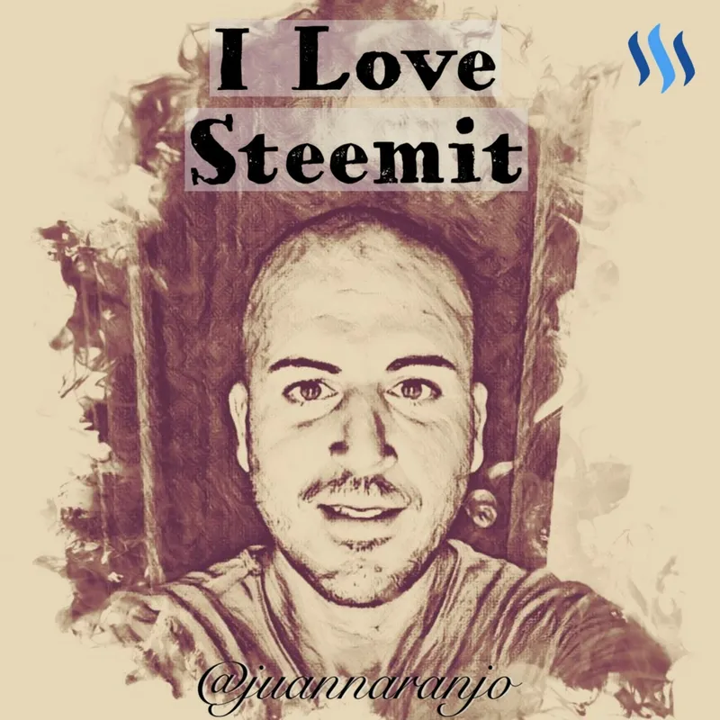 Retrato I Love steemit.JPG