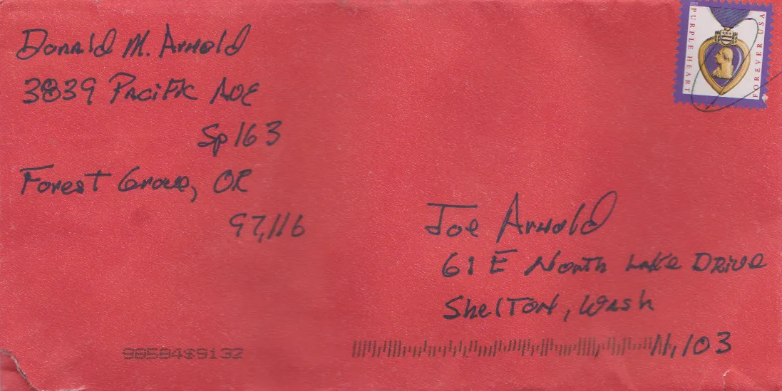 2021-12-15 - Wednesday - Christmas Card, Don Rasp Arnold to Joey, Chimney Dog-05, red envelope.png