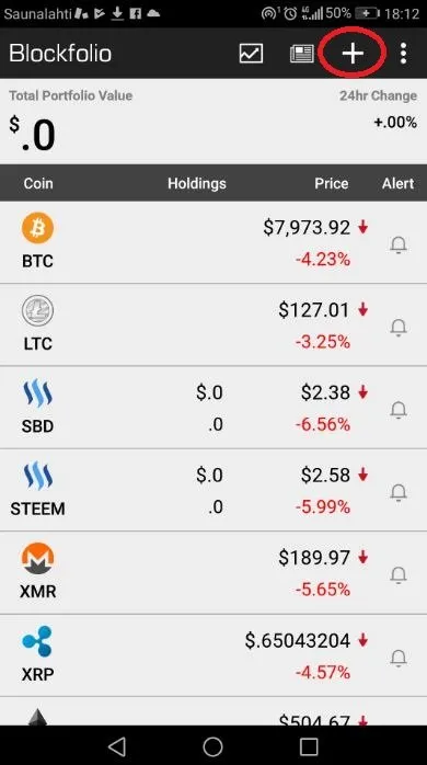 Adding SUP to Blockfolio App 1