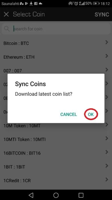 Adding SUP to Blockfolio App 3