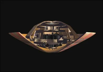 Cross section of Huygens Probe