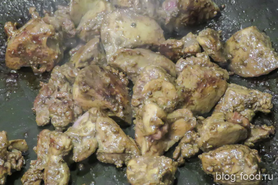 Chicken liver salad