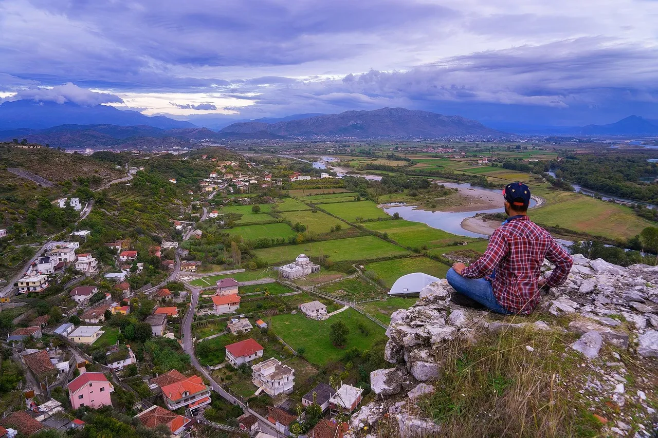 Chillin' on an ancient castle's ruin. Rozafa Castle in Shkoder, Alabania