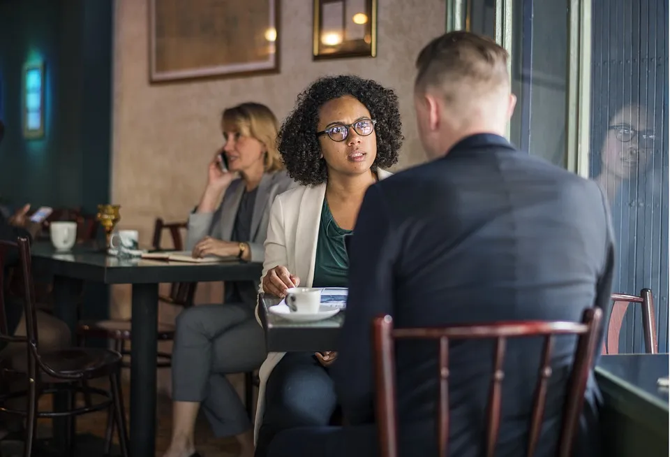 Coffee shop meeting