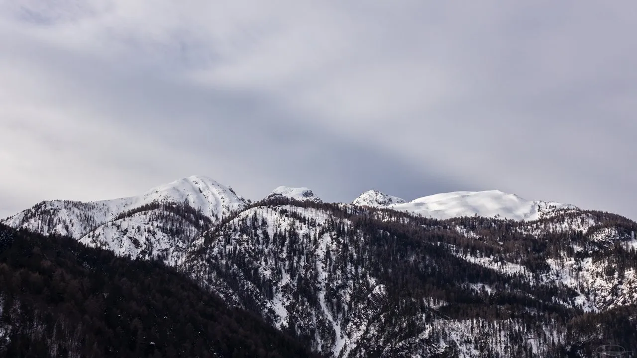 Snow caped Mountain Hochstadel (January 2021)