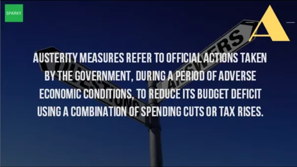 Austerity: governments are forced, by the bond market or other lenders, to a set of economic policies to control public sector debt. These often times harsh steps are taken to lower deficits and avoid a debt crisis.