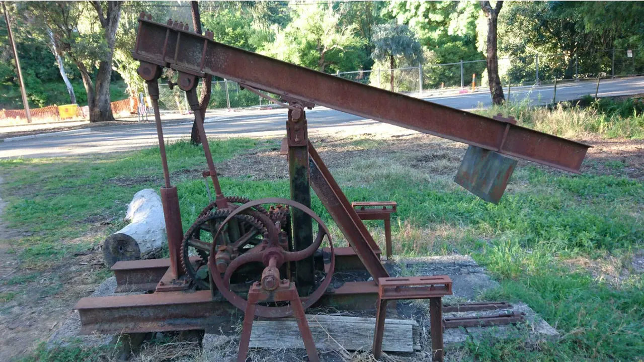 Old bore pump in Coromandel Valley