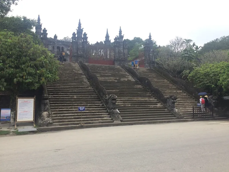 The steps at the the entrance to the Tomb of Khai Dinh.jpg