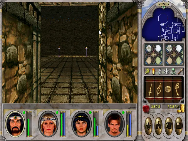 puzzle room you had to run around jumping on special types of tile Shadow Guild Might And Magic VI.png