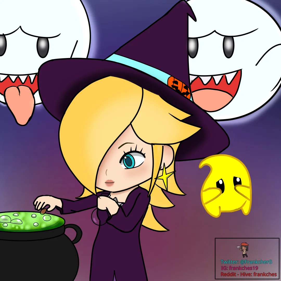 Rosalina and boos mariobros by frankches.png