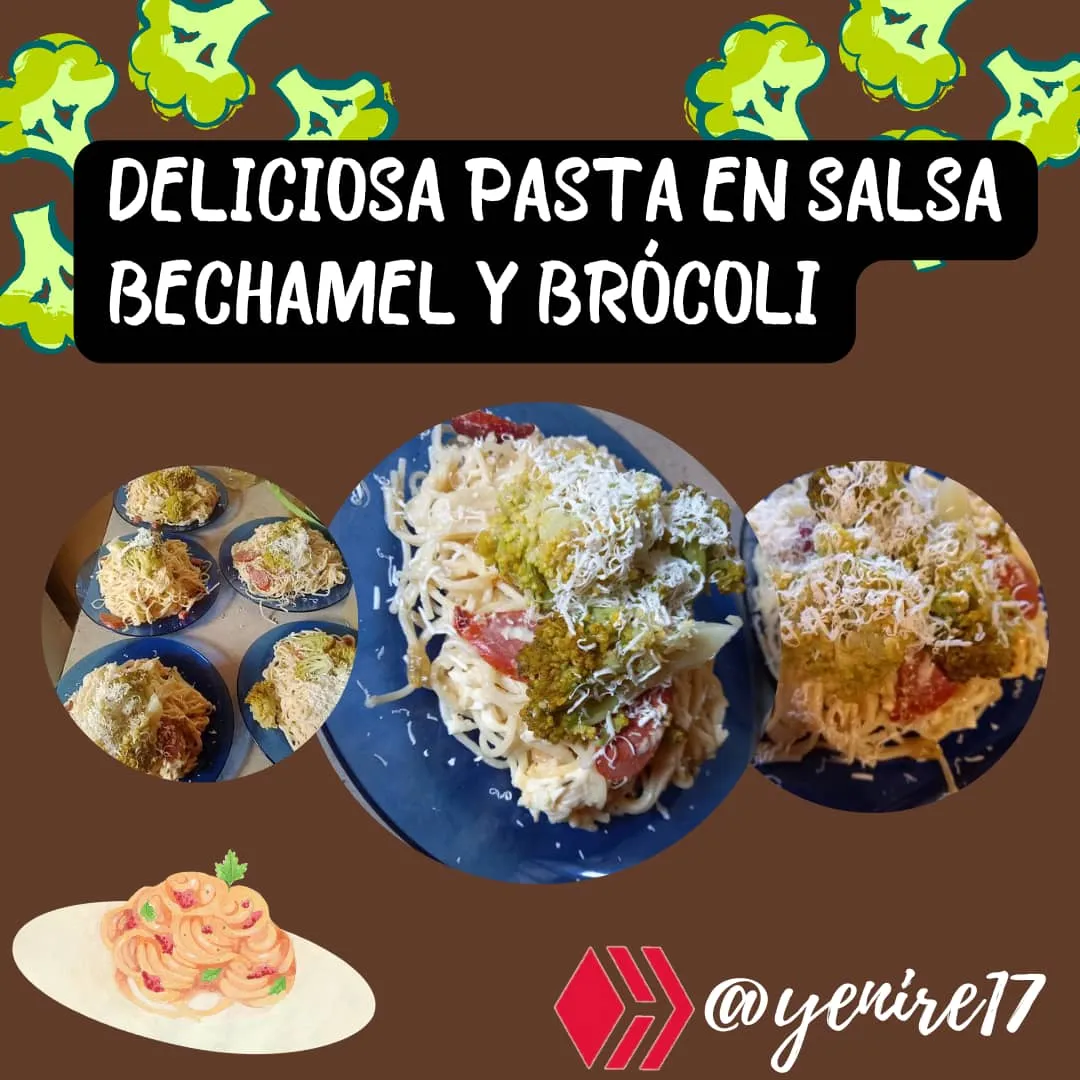 Pasta with béchamel sauce and broccoli 🥦🍝 [ESP-ENG] .