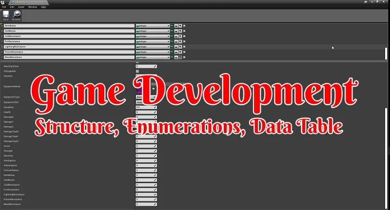 Unreal Engine 4 structure enumerations data table.jpg