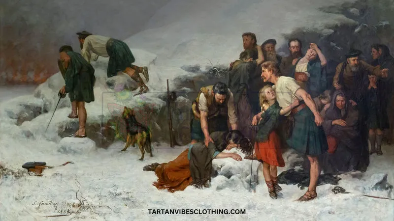 Massacre of Glencoe, James Hamilton, 1883-1886. Image from Tartan Vibes Clothing