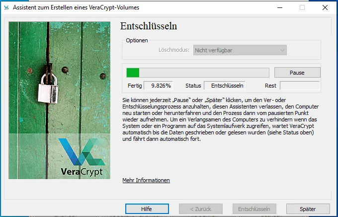 5jetzt kann es je nach ihrer systemleistung und der stärke der verschlüsselung ein paar sekunden bis stunden dauernmin.png
