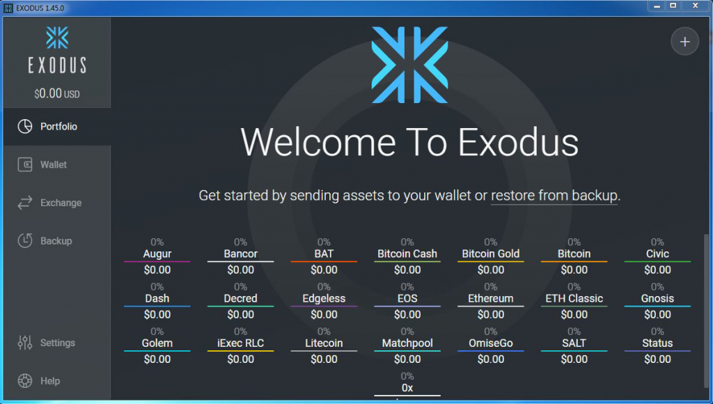 wallet exodus
