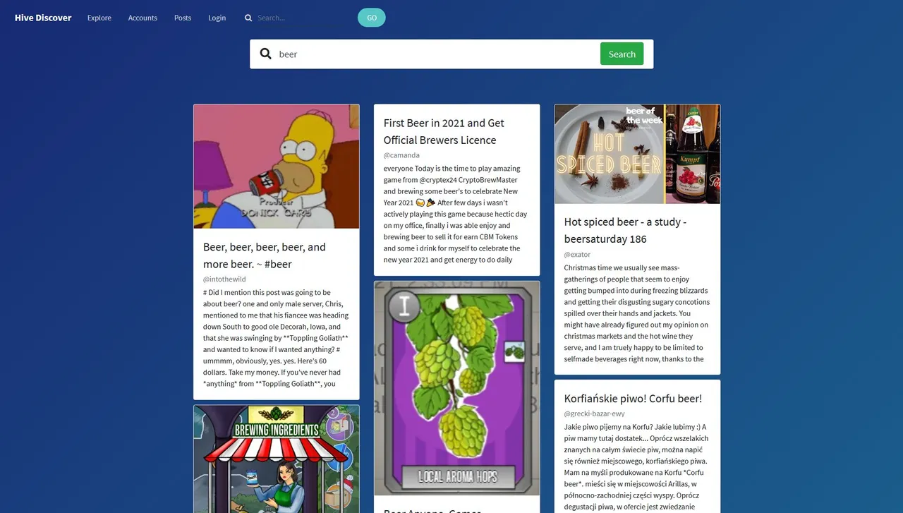 Posts Searching