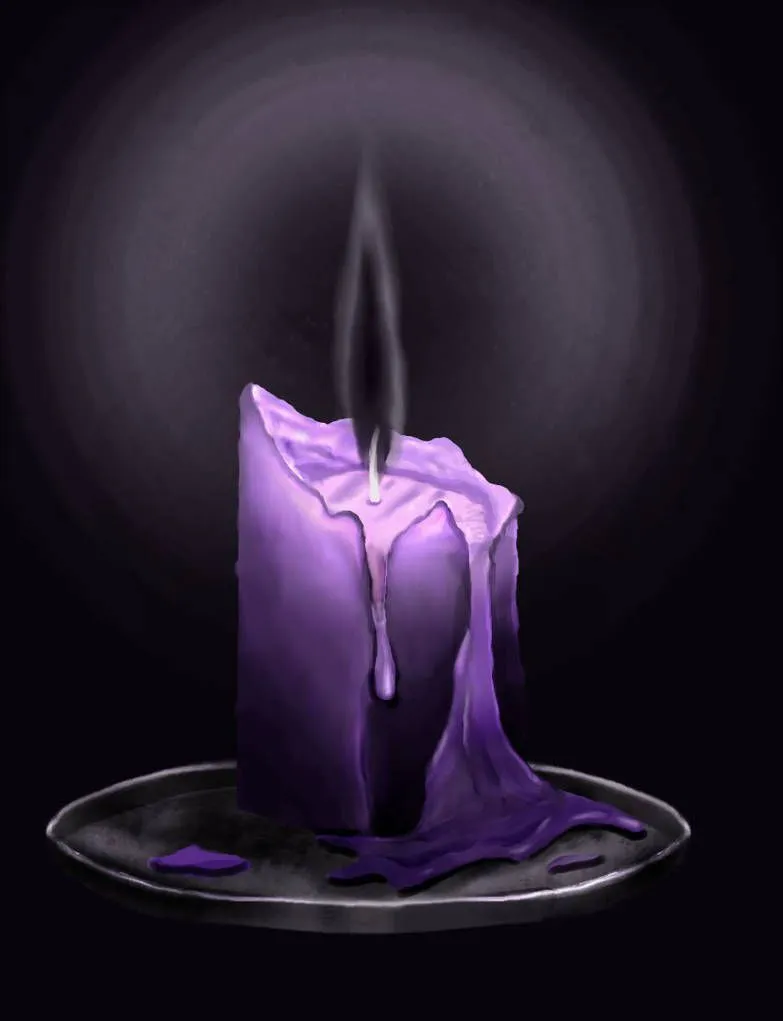 Black Flame Candle by bradlyvancamp on DeviantArt | Black flame candle,  Candle drawing art, Candle drawing