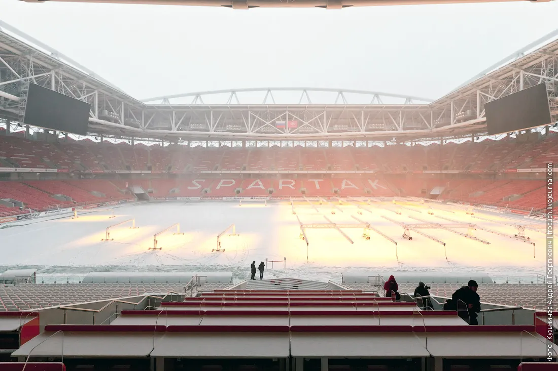 Moscow Spartak Stadium Otkritie Arena press space