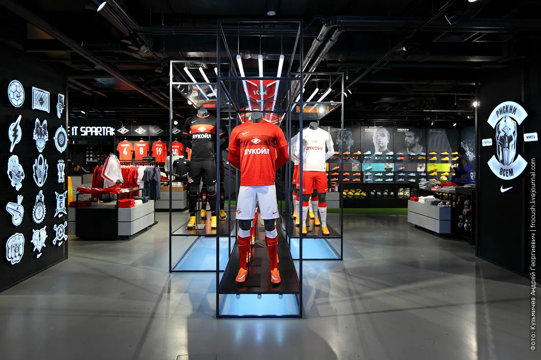 store club attributes Moscow Spartak Stadium Otkritie Arena