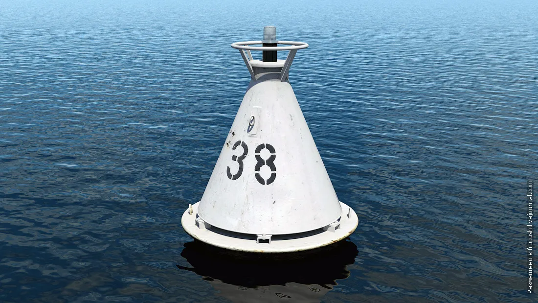 White buoy 3D model