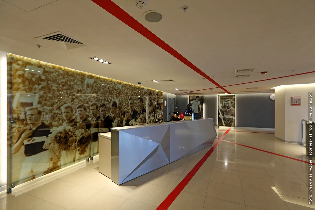 entrance to the podium A Moscow Spartak Stadium Otkritie Arena