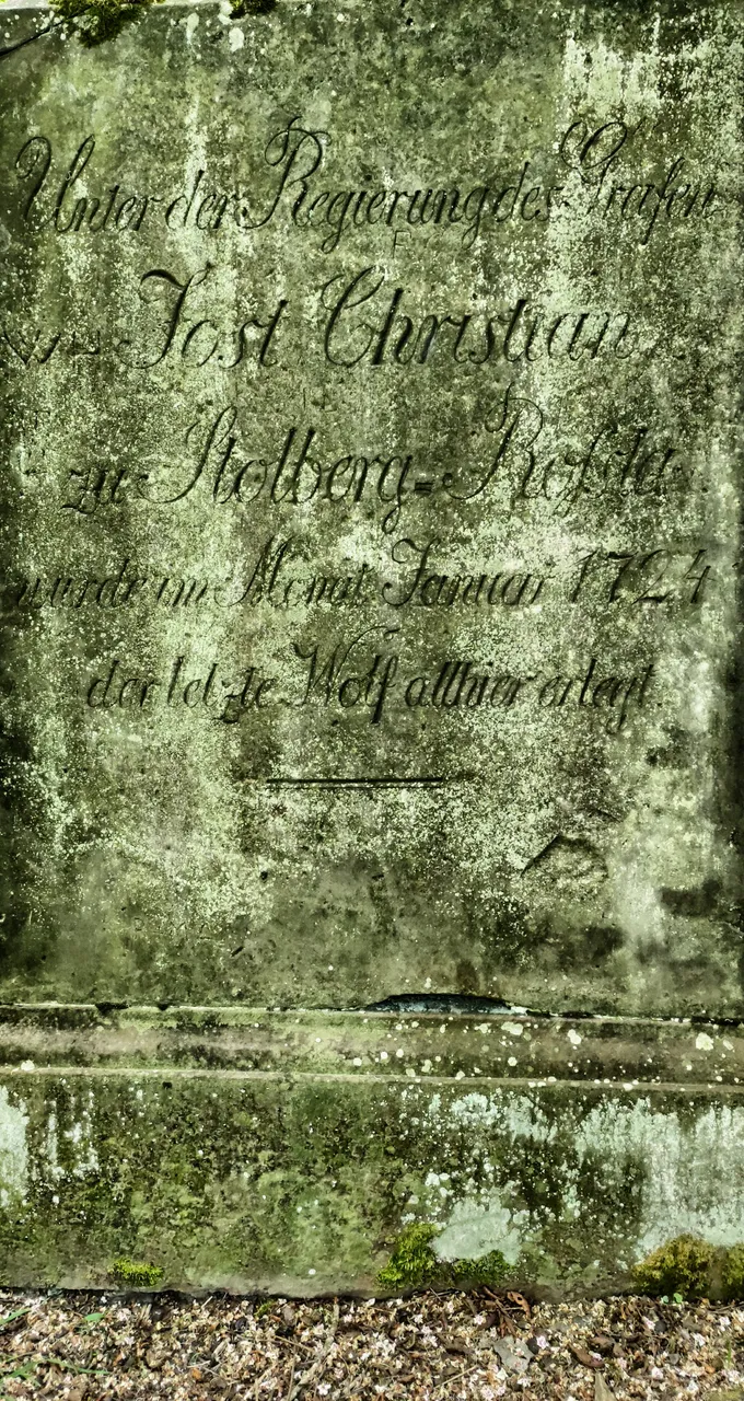 Written in stone: 1724 the last wolf was killed