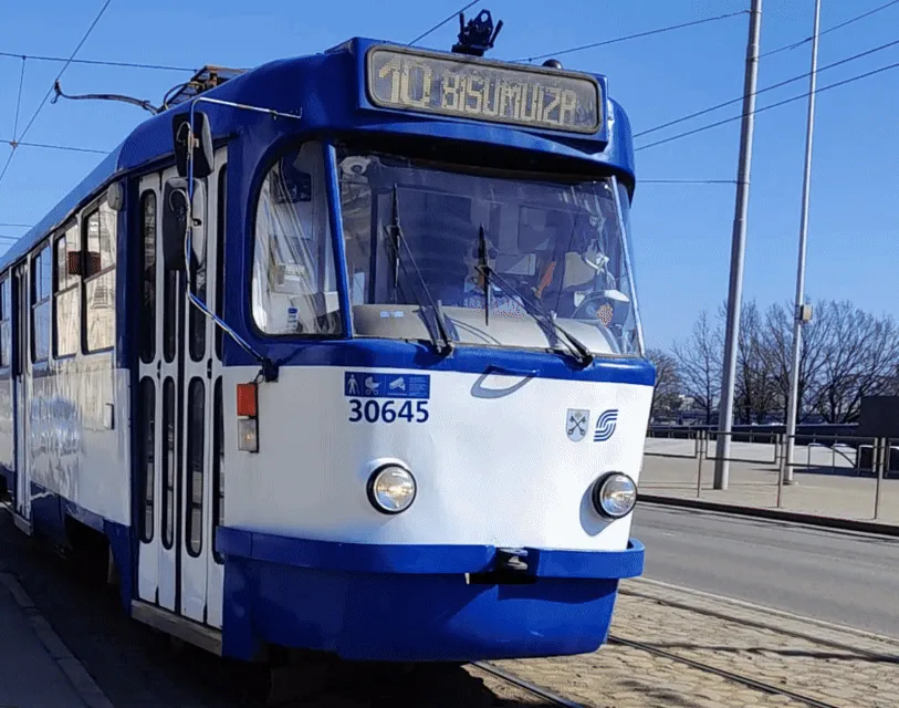 Vintage Tram in Riga