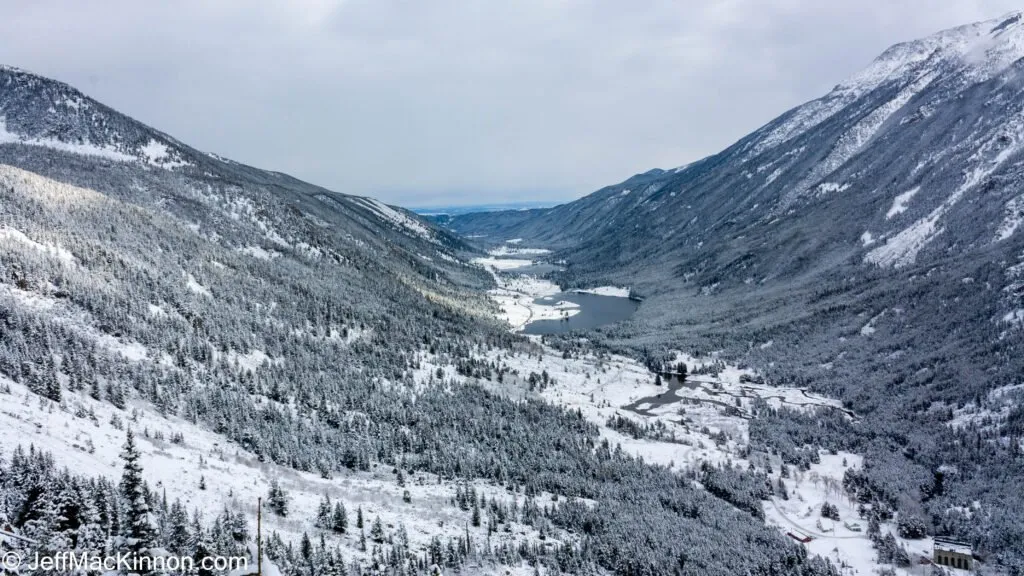 View down the valley.